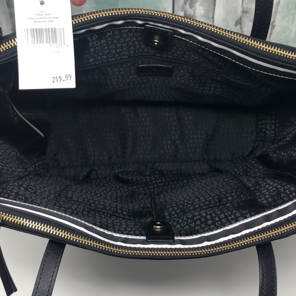 Nwt Kate Spade Talya blackmulti nylon tote - Picture 2 of 8